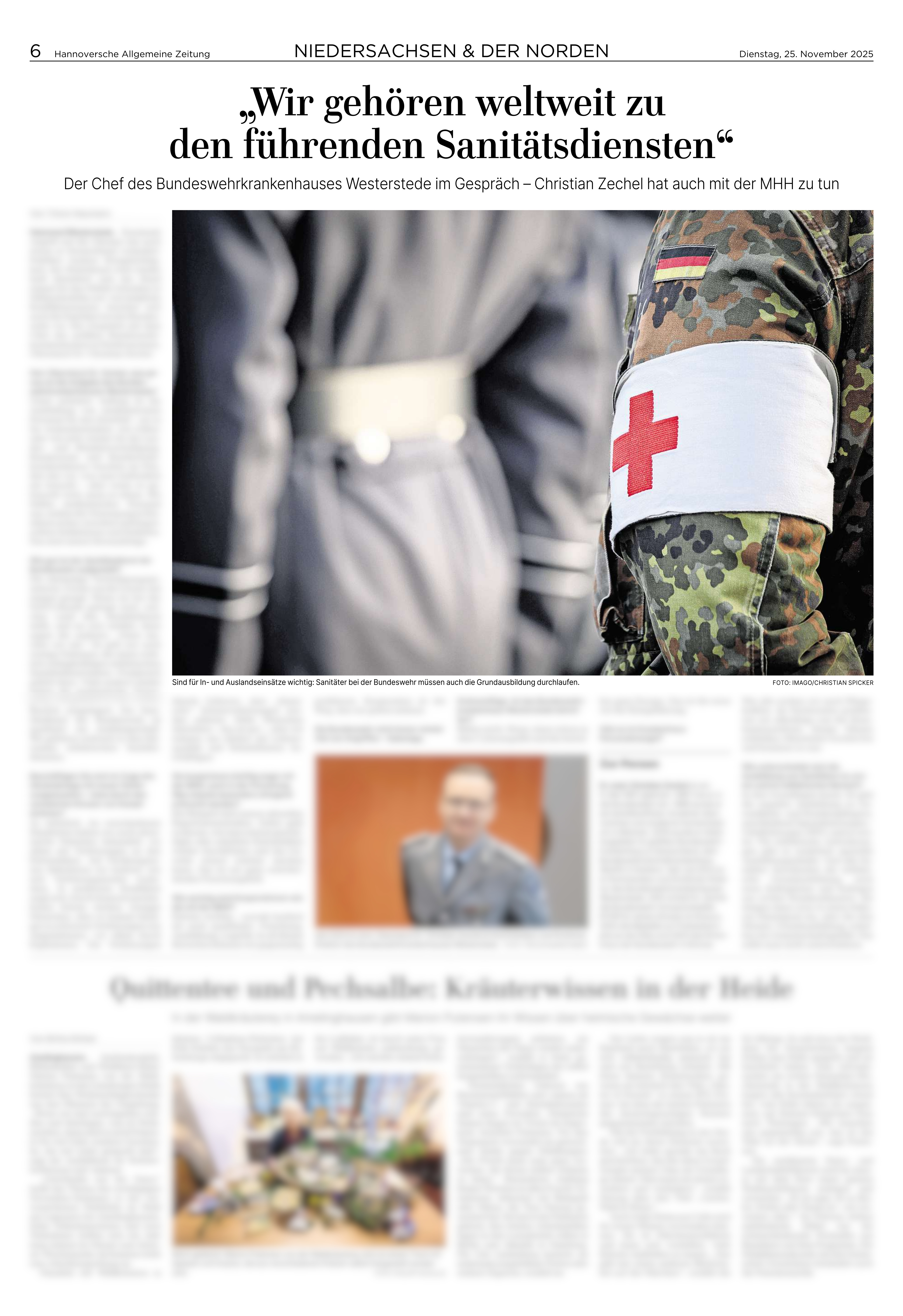 Hannoversche Allgemeine Zeitung vom 25.11.2025